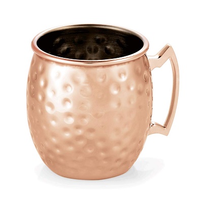 CANECA 0.4L COBRE MARTELADO